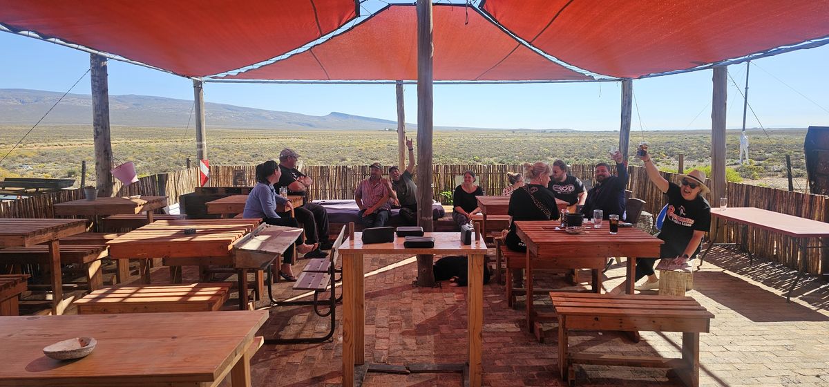 Outdoor shaded relaxation area